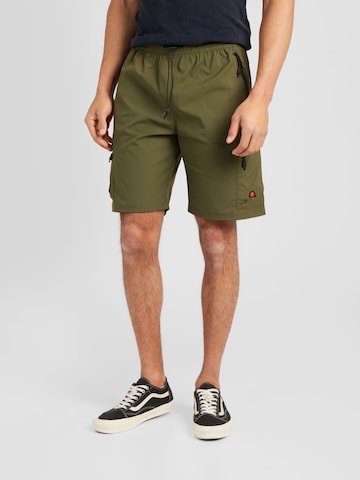 ELLESSE Regular Cargo Pants 'Bullseye' in Green: front