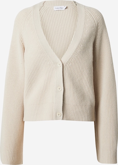 Calvin Klein Cardigan en beige, Vue avec produit