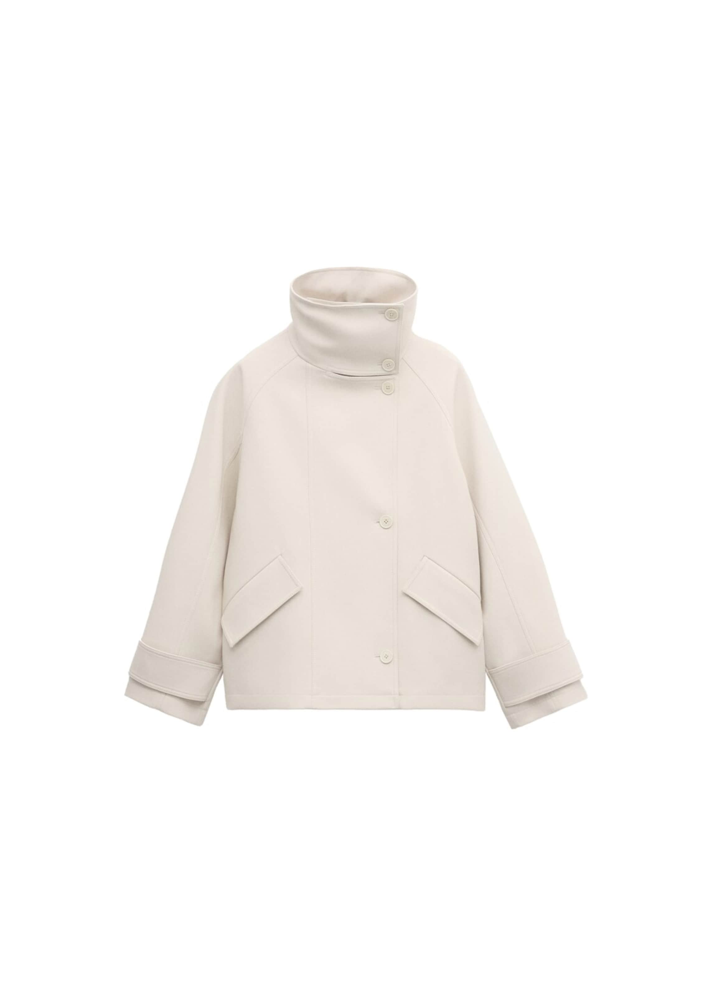 MANGO Between-Season Jacket 'Shoper' in Silver: front