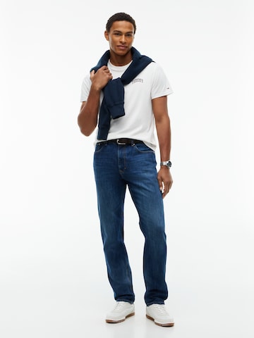 balta Tommy Jeans Marškinėliai
