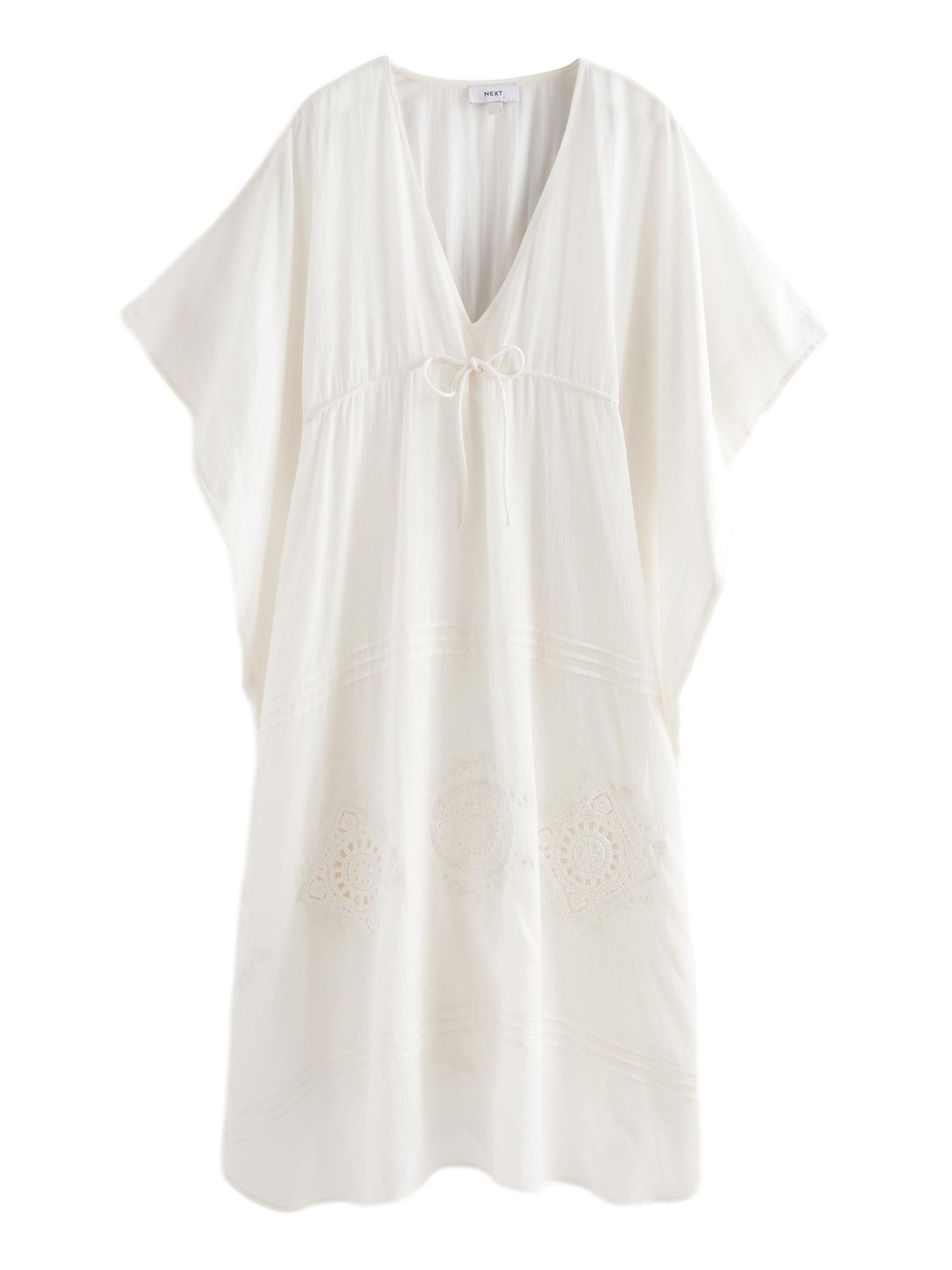 Next Пляжное платье в Белый: спереди