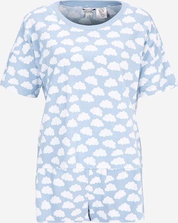 Monki Korte pyjama 'Tova' in Blauw: voorkant
