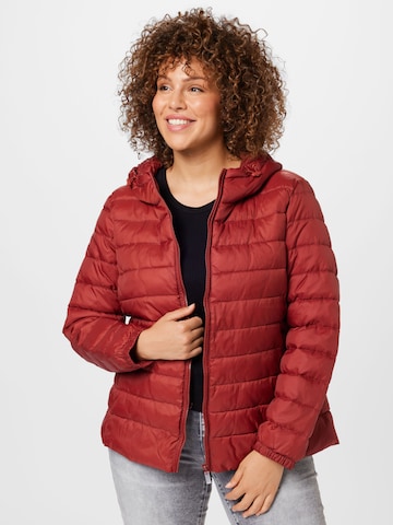 ONLY Carmakoma Between-Season Jacket 'TAHOE' in Brown: front