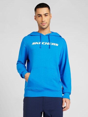 Sweat de sport SKECHERS en bleu : devant