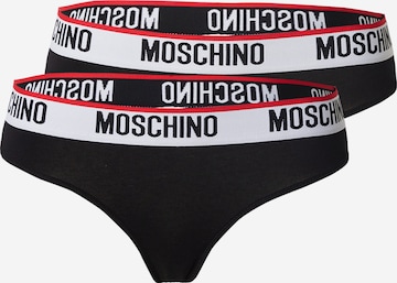 Slip de la Moschino Underwear pe negru: față