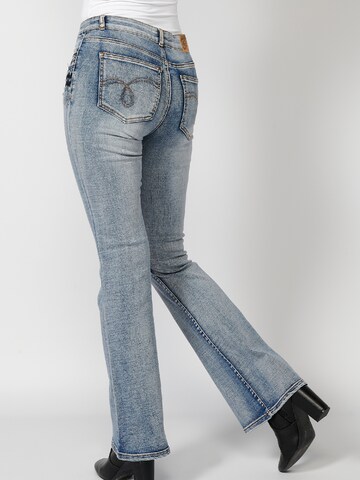 KOROSHI Flared Jeans in Blauw