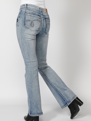 KOROSHI Flared Jeans in Blauw