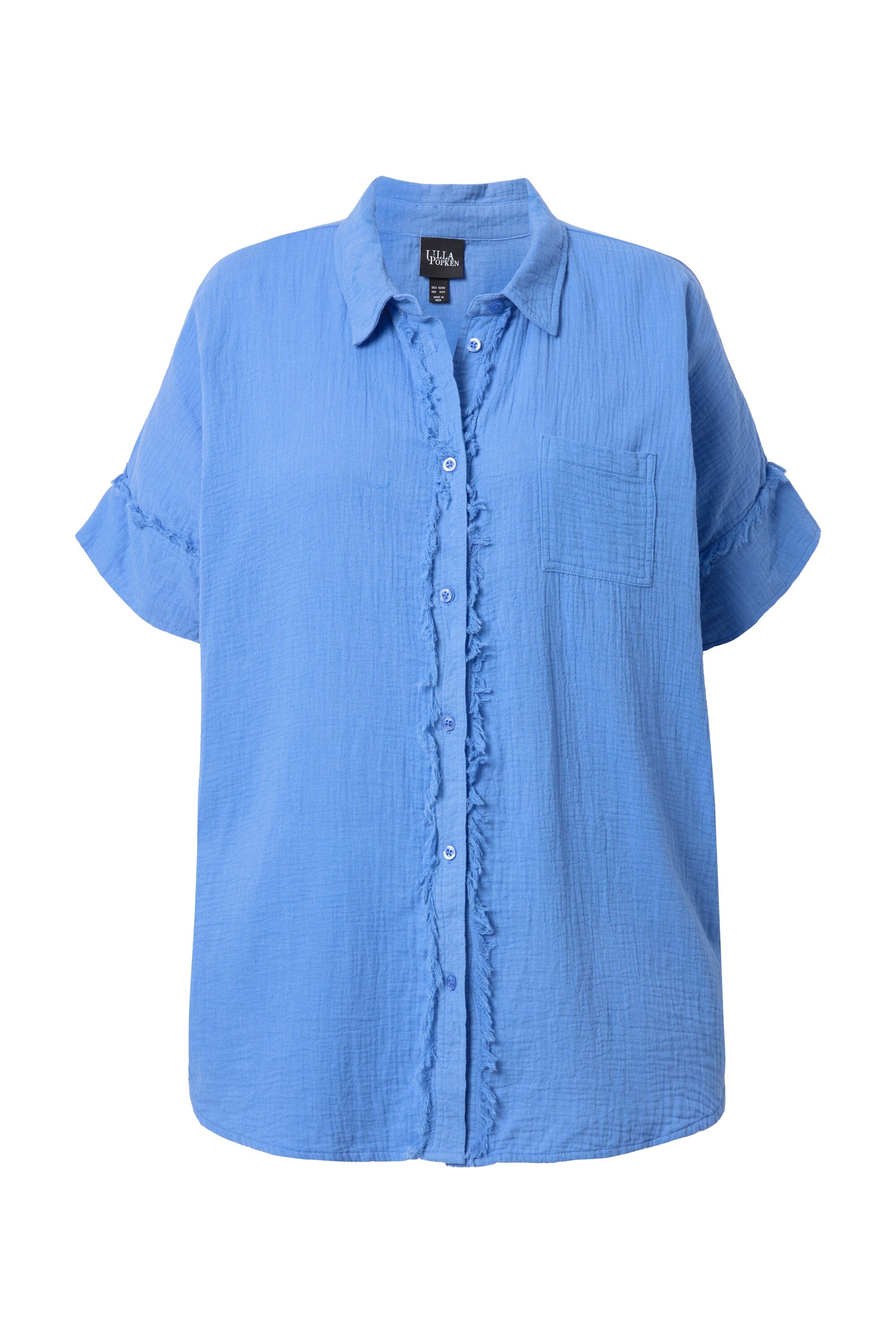 Ulla Popken Bluse in Blau: Vorderseite