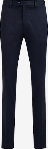 WE Fashion Slimfit Pantalon in Blauw: voorkant