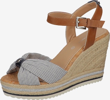 TOM TAILOR Strap Sandals in Blue: front