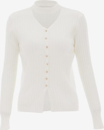 NAEMI - Pullover em branco: frente