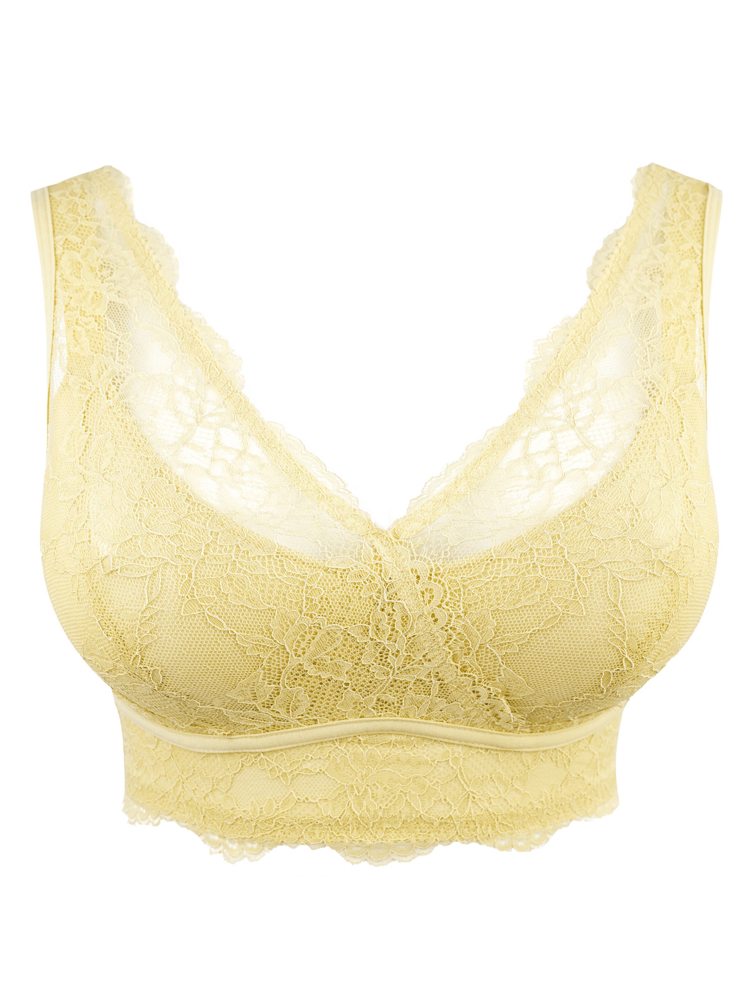 Bustier Soutien-gorge SugarShape en jaune : devant