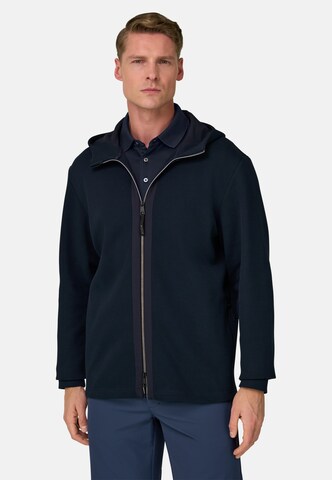 Boggi Milano Sweat jacket 'B Tech' in Blue: front