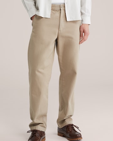 WE Fashion Обычный Брюки-чинос в Зеленый: спереди