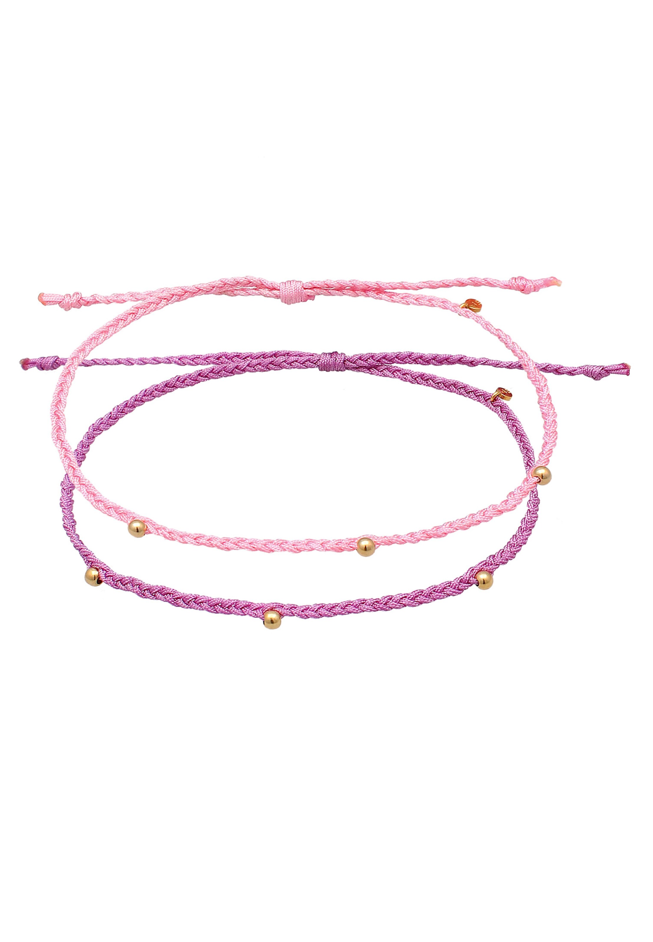 ELLI Fußschmuck 'Boho' in Lila