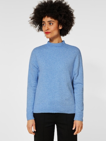 STREET ONE Sweter w kolorze niebieski: przód