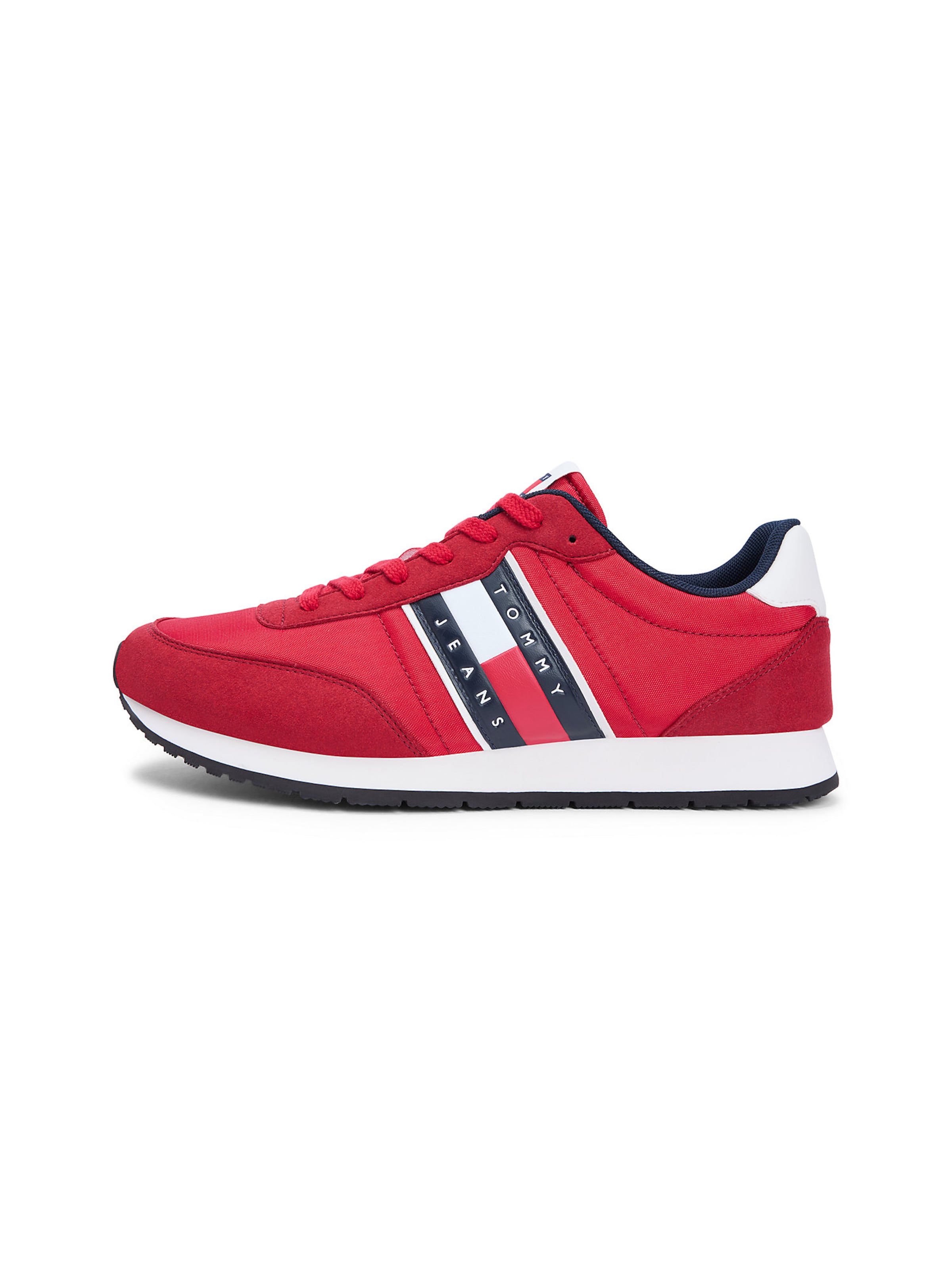 Tommy Jeans Platform trainers 'Classic' in Red: front