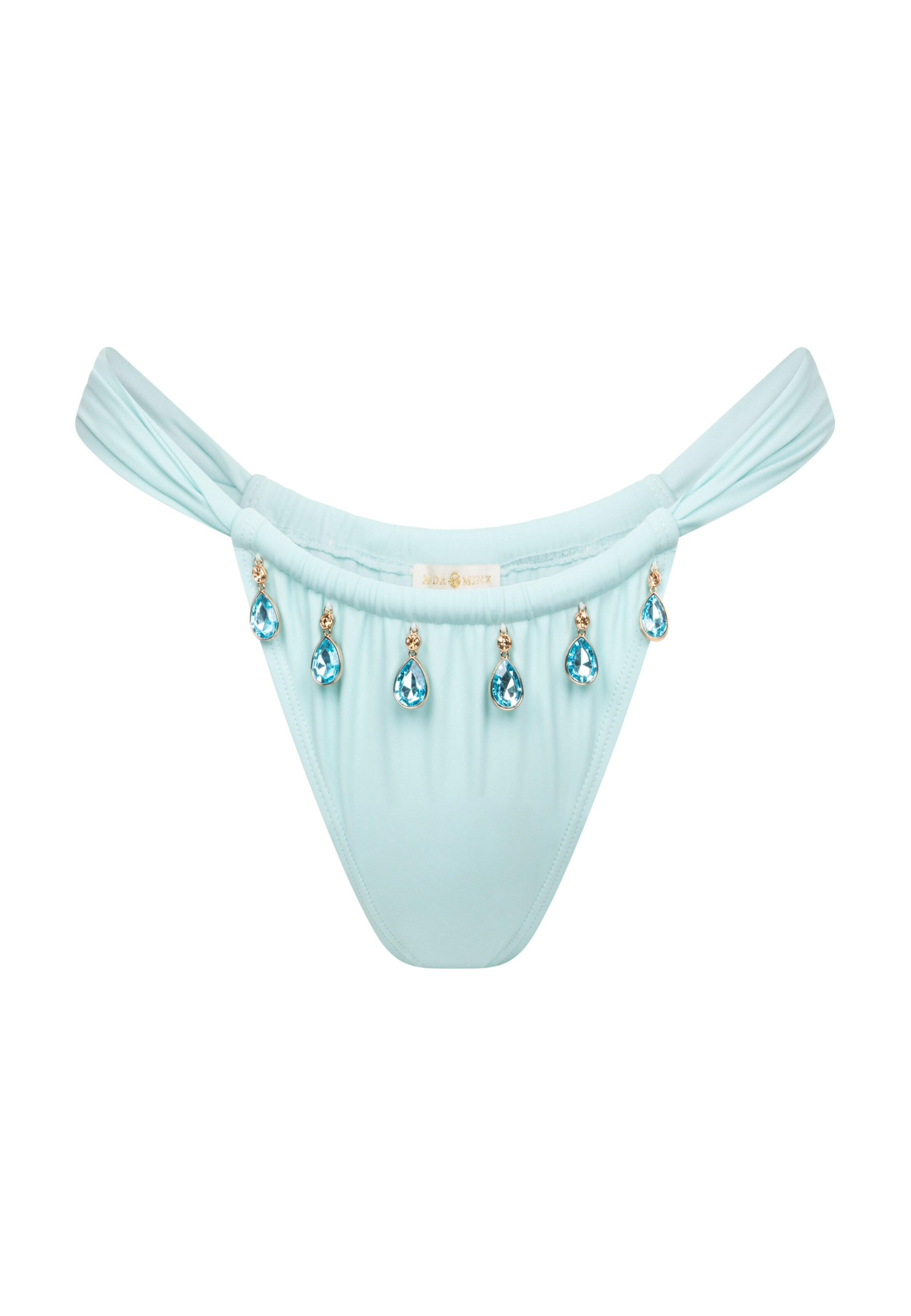 Moda Minx Bikinihose in Blau: Vorderseite