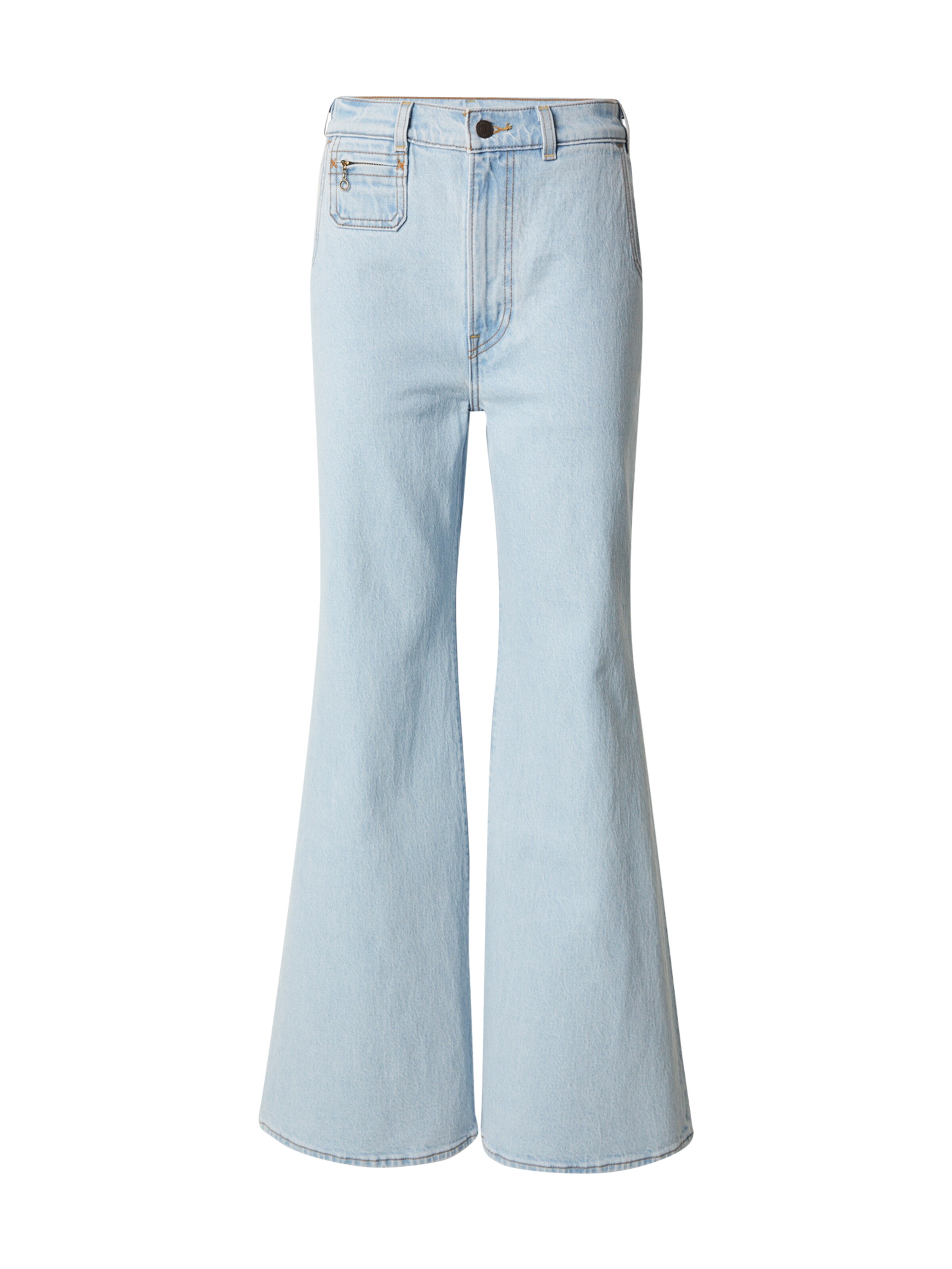 Evazați Jeans 'RIBCAGE BELLS VINTAGE' de la LEVI'S ® pe albastru: față