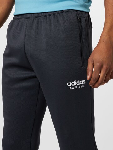 ADIDAS SPORTSWEAR Дънки Tapered Leg Спортен панталон 'Select' в черно