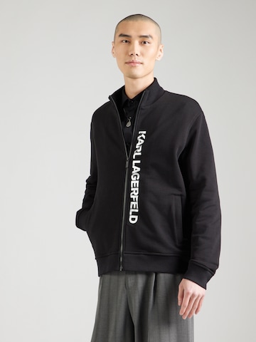 Karl Lagerfeld Bluza rozpinana w kolorze czarny: przód