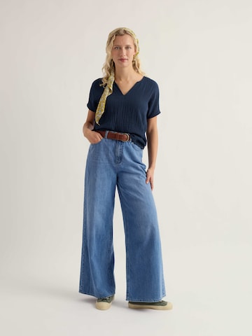 Seasalt Cornwall Pusero 'Landscape' värissä sininen