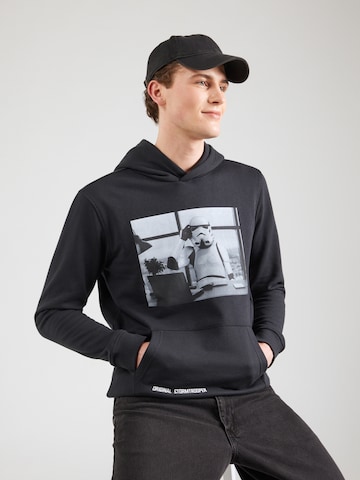 Sweat-shirt 'JPRBLURICHARD' Jack & Jones Premium en noir : devant