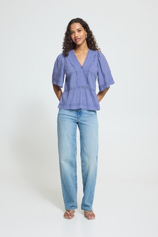 ICHI Shirt in Blau