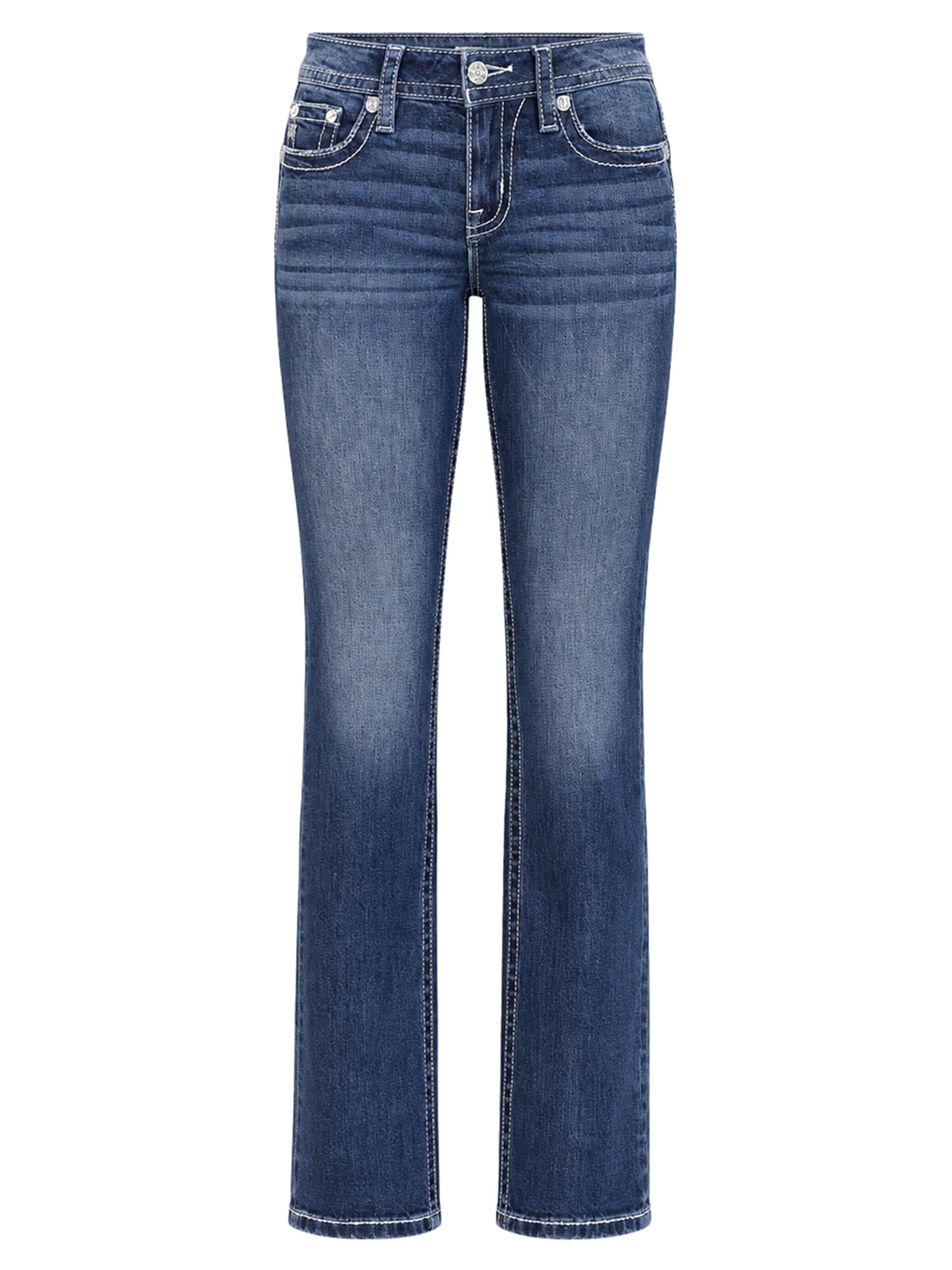 Miss Me Bootcut Jeans 'D1073 Jeans Mid-Rise Bootcut'‌‌‌‌‌‌‌ in Blau: Vorderseite