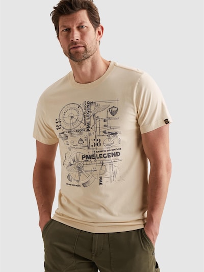 Maglietta 'T-shirt with cargo artwork' in S PME Legend di colore beige, Visualizzazione prodotti