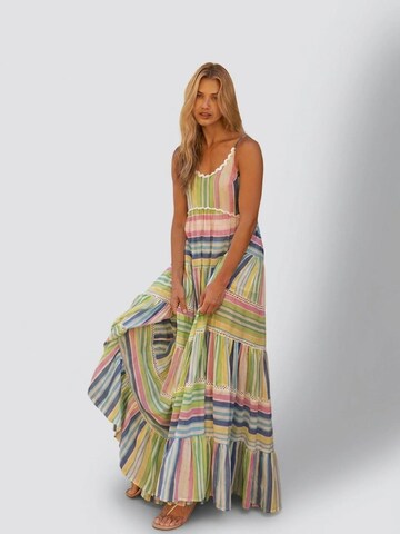 Miss June - Vestido 'Robe Longue Patricia' en Mezcla de colores