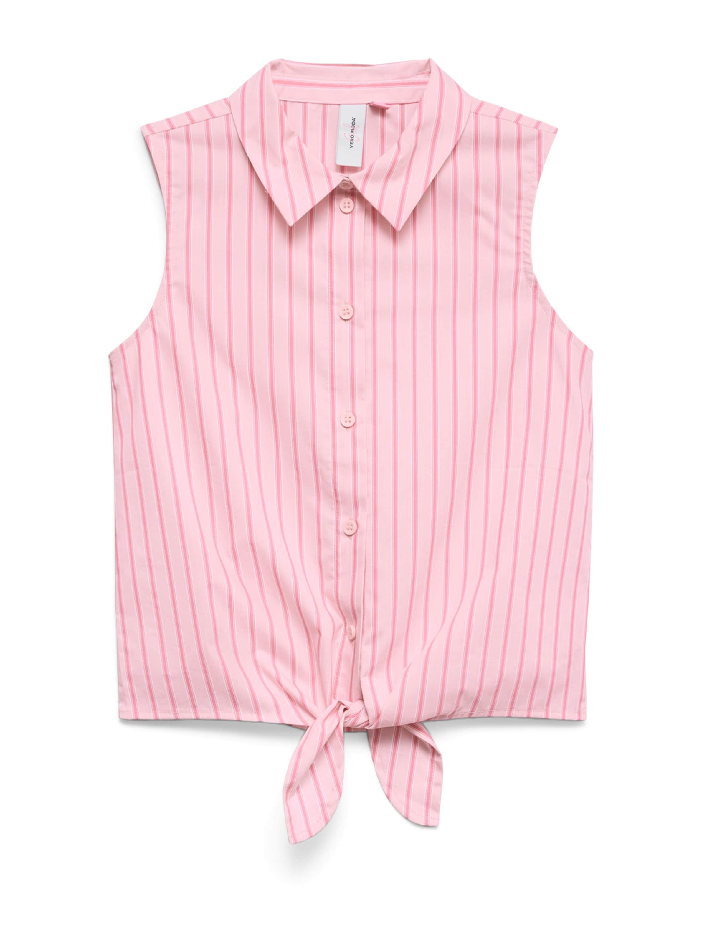 Vero Moda Girl Bluse 'VMFRIBA' in rosa / pitaya / weiß, Produktansicht