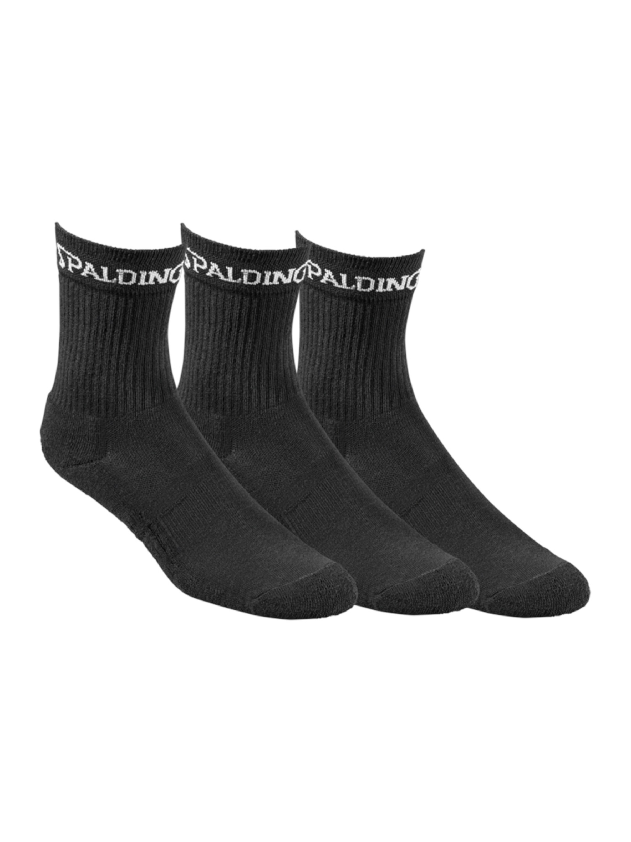 Șosete sport de la SPALDING pe negru: față