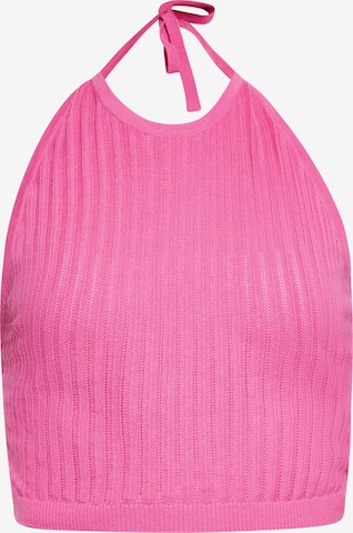 Tops en tricot ebeeza en rose : devant