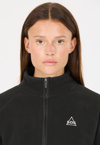 SOS Functionele fleece jas 'Draco' in Zwart