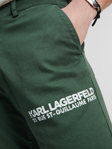 Karl Lagerfeld Regular Hose in Grün