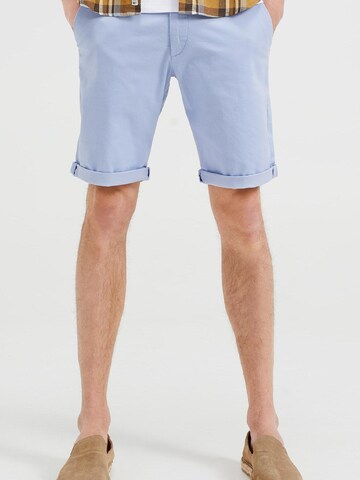 WE Fashion Slimfit Shorts in Blau