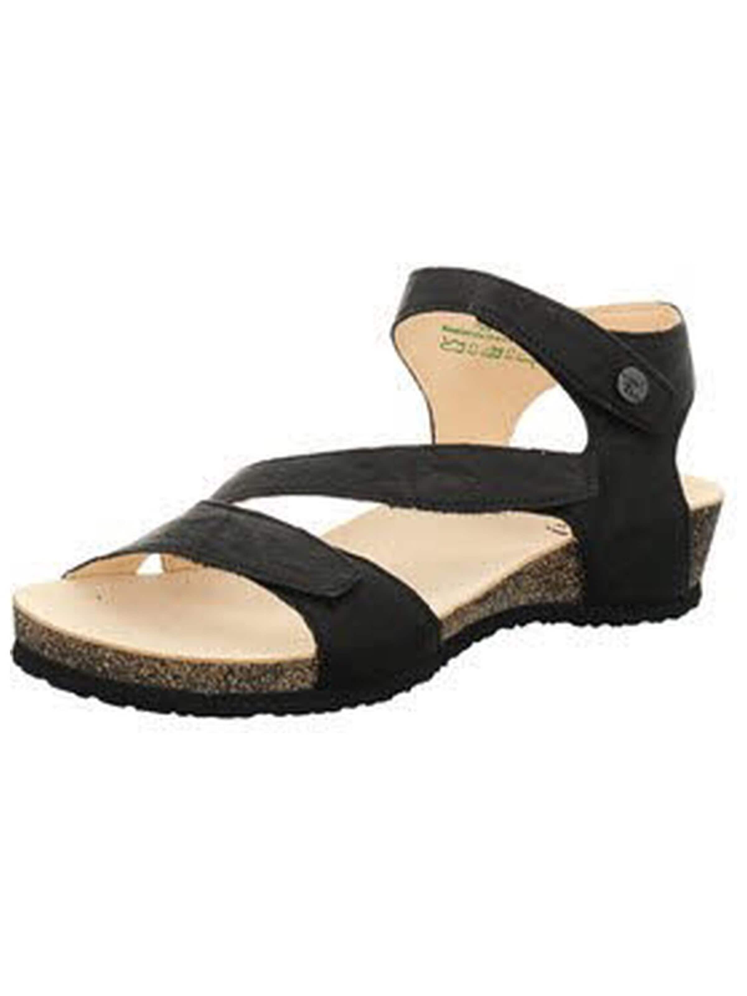 Think Sandals 'Sandalette Damen 3-000297-0000 Echtleder in schwarz' in Black: front