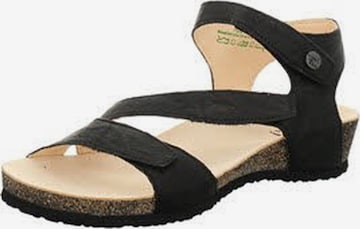Sandales 'Sandalette Damen 3-000297-0000 Echtleder in schwarz' Think en noir : devant