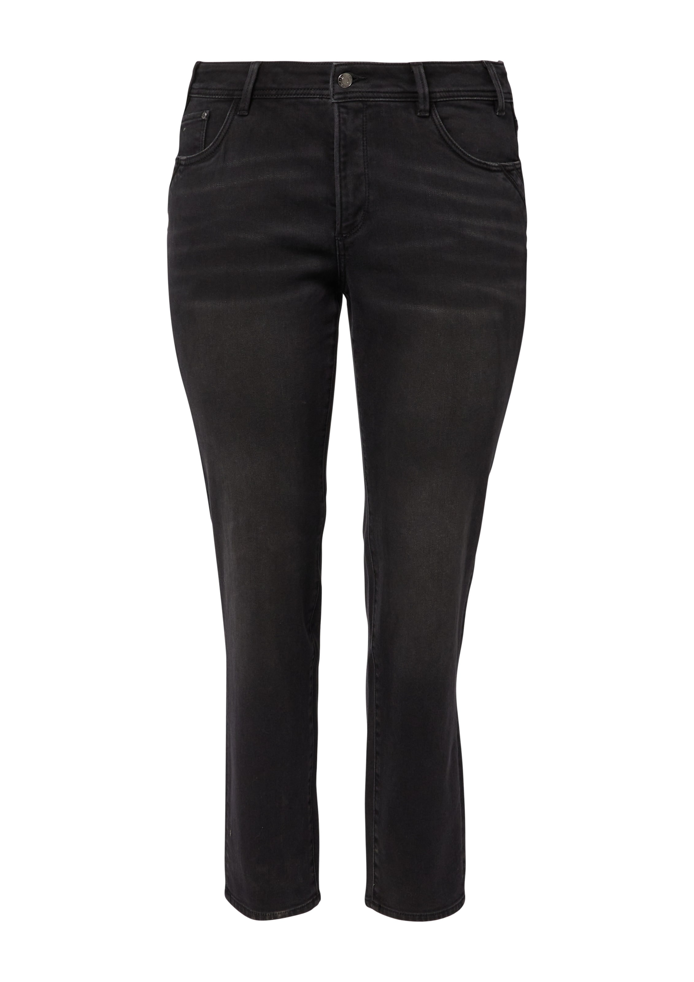 s.Oliver Regular Jeans in Zwart: voorkant