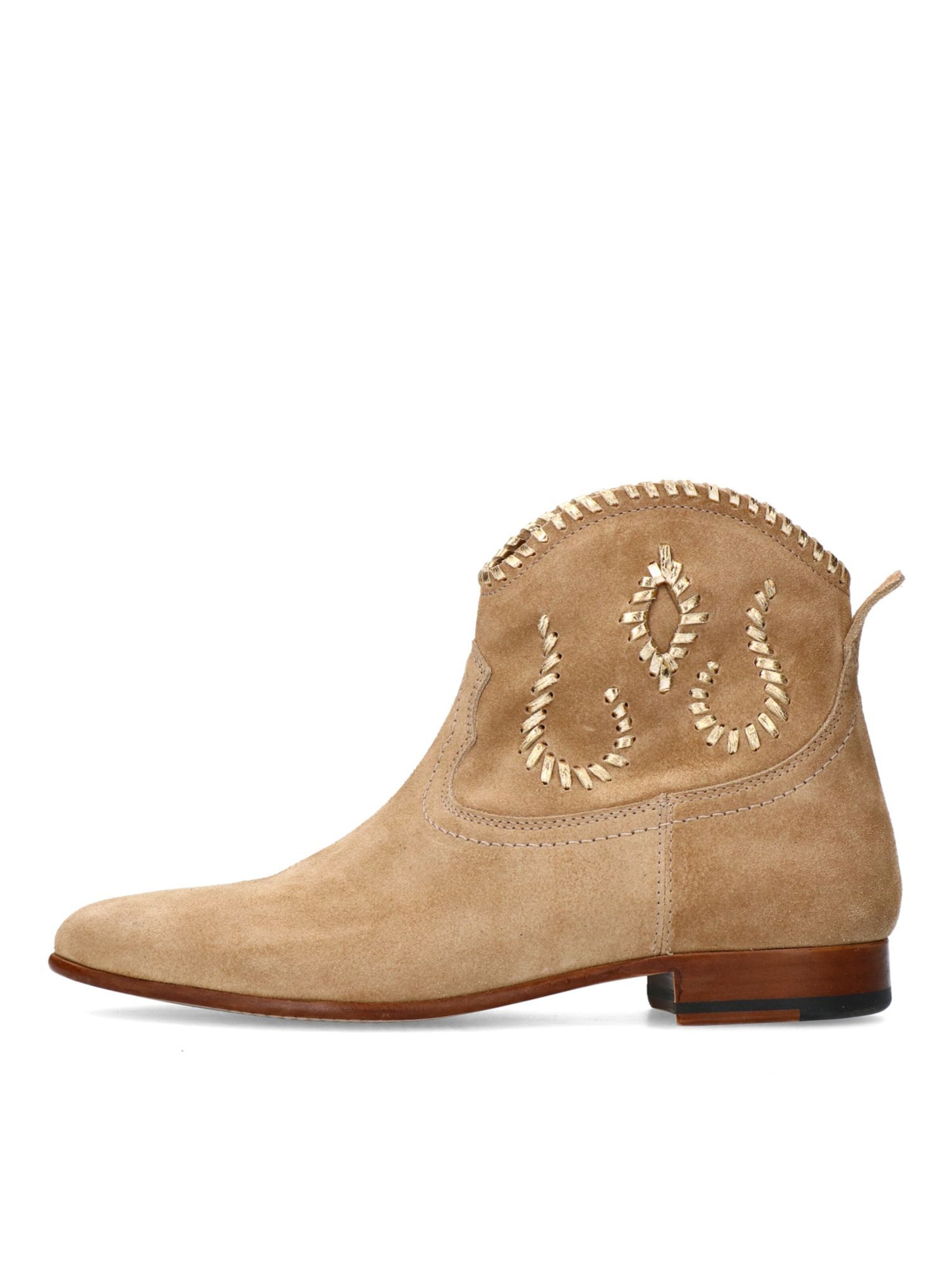 MANFIELD Stiefelette in Beige