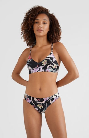 melns O'NEILL Bezvīļu Bikini augšdaļa: no priekšpuses