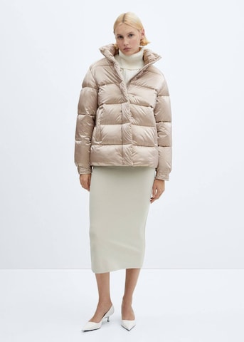 MANGO Jacke 'Snowy' in Beige