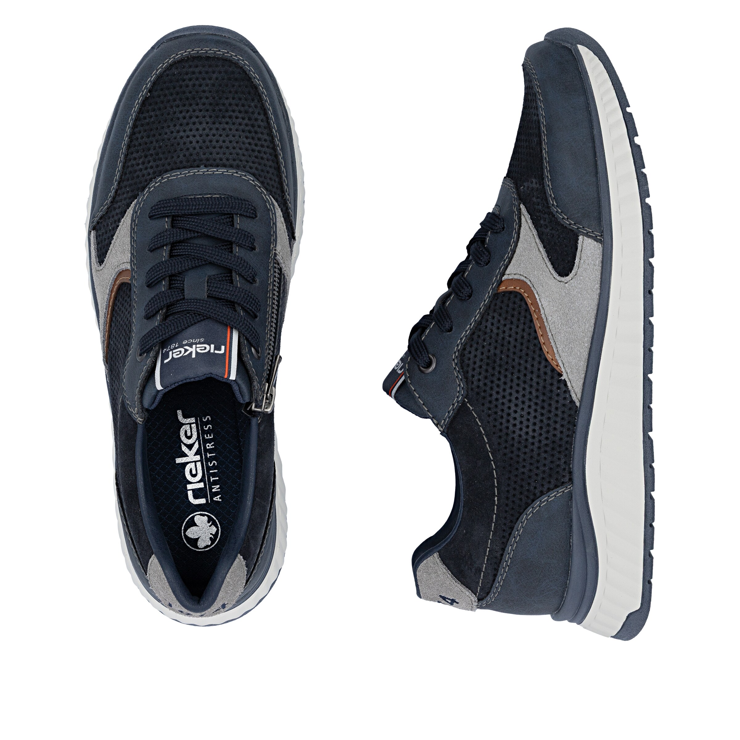 Baskets basses 'B0606' Rieker en bleu