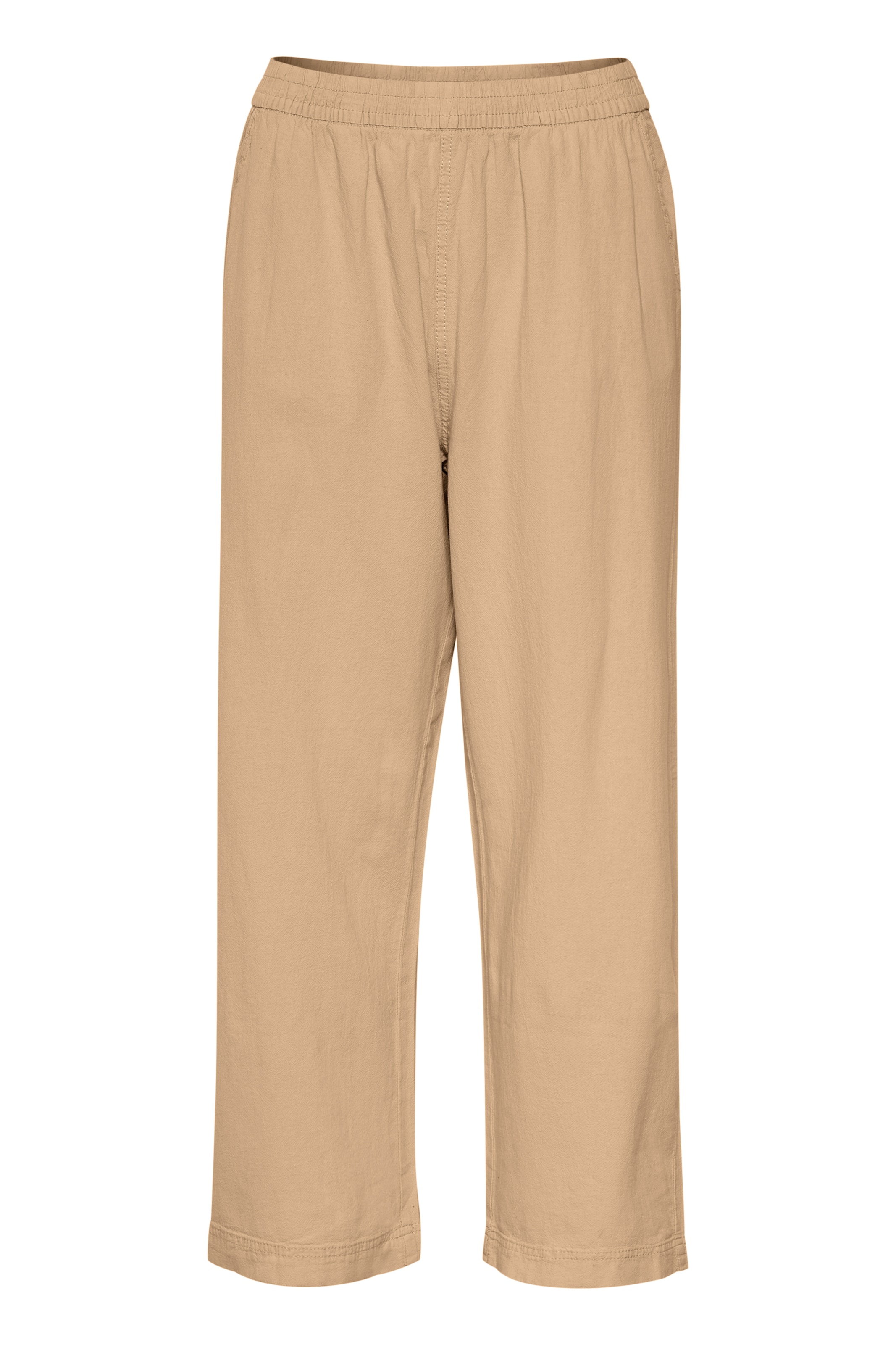 smėlio Kaffe Plačios klešnės Kelnės 'Naya': priekis