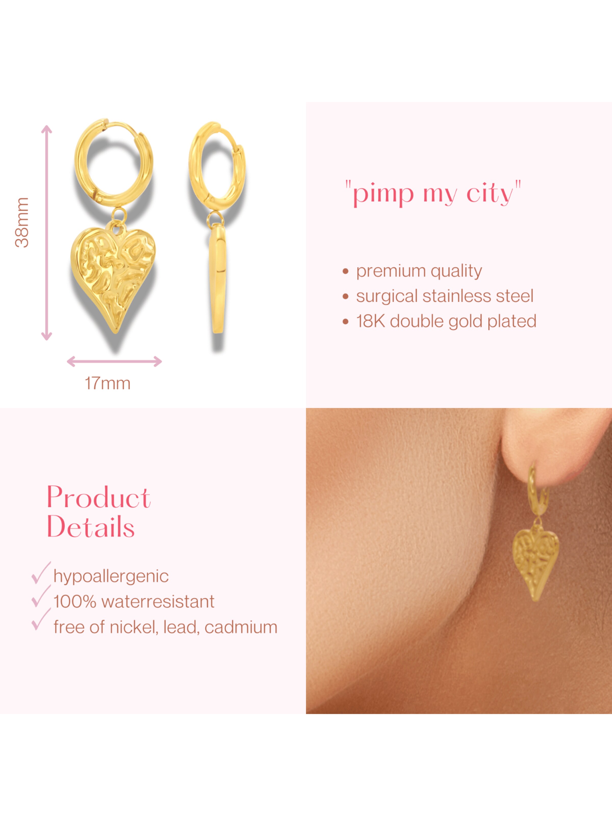 ARS-ARGENTI Ohrringe 'PIMP MY CITY'‌‌ in Gold