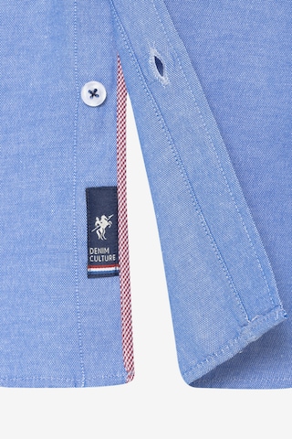 Coupe regular Chemise 'JARELL' DENIM CULTURE en bleu