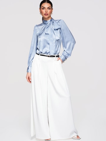 Ombre Wide Leg Bukser i hvid