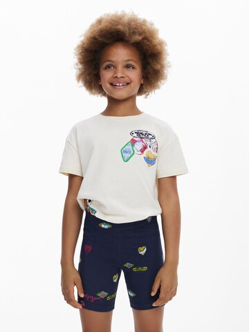 Desigual Skinny Shorts in Blau: Vorderseite