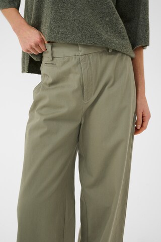 InWear Wide Leg Hose in Grün